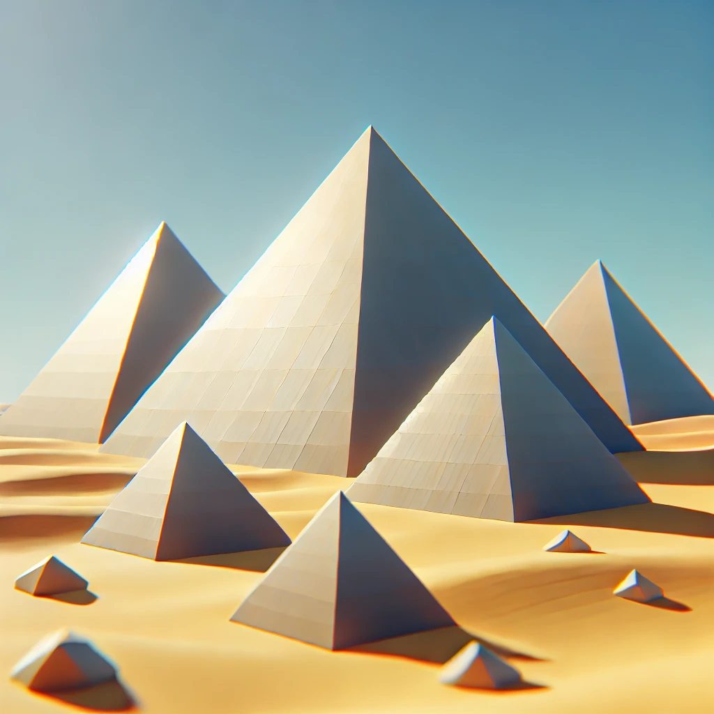 OpenGL Pyramids Rendering Image